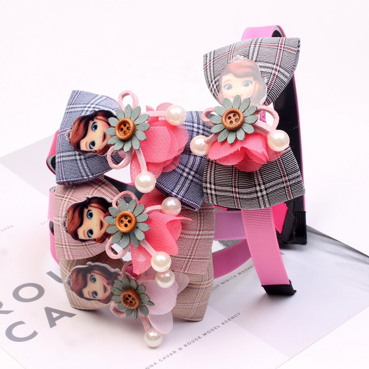 Cài tóc công chúa nơ xinh xắn cho bé gái nhiều mẫu - Mã CA012