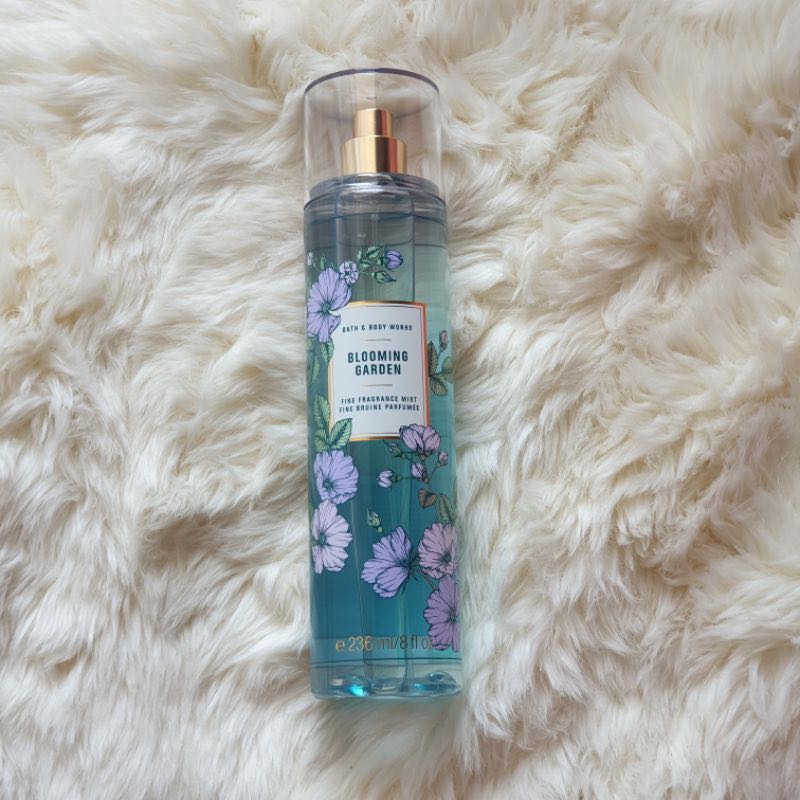 Xịt thơm body mist fullsize Bath and Body Works mùi mát - Blooming Garden