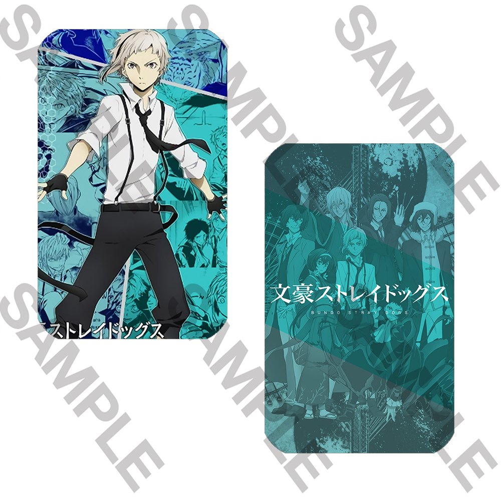 Ảnh card bo góc in hình Bungo Stray Dogs Văn Hào Lưu Lạc TRUYỆN TRANH ver thẻ bo viền 5*8cm anime chibi sưu tập