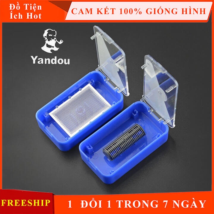 Lưỡi máy cạo râu yandou giá rẻ - combo bộ màn lưỡi máy cạo râu yandou 301U và 316U