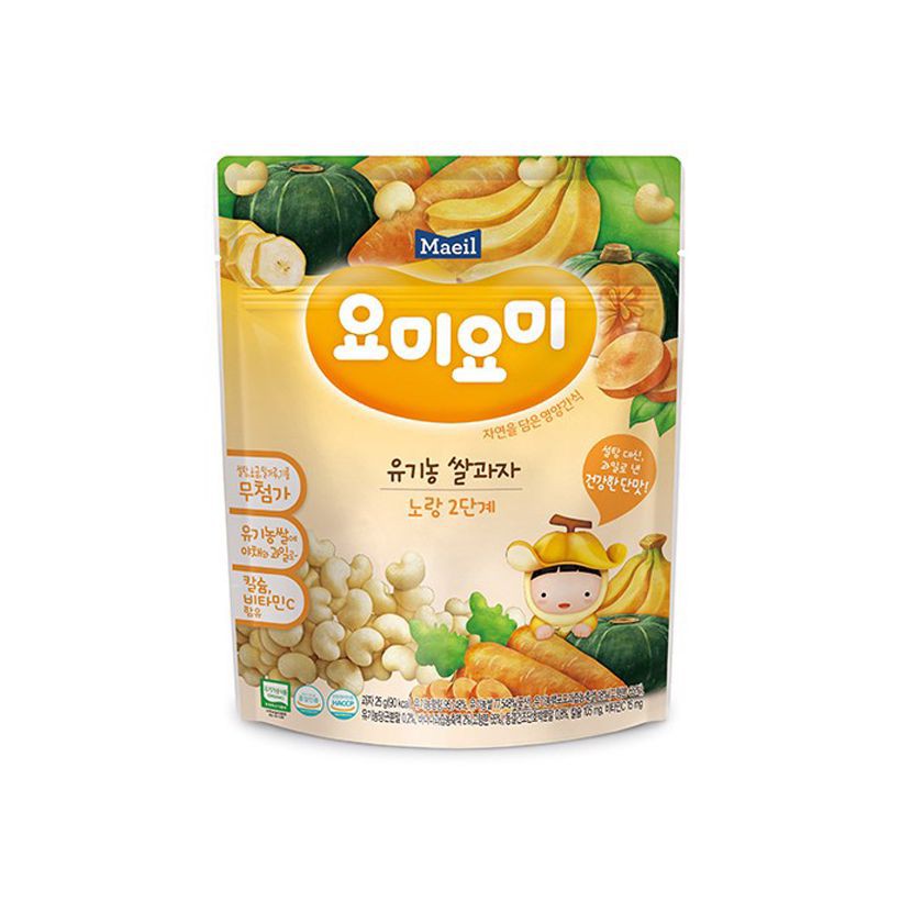 Bánh gạo ăn dặm MAEIL Organic Yummy Yummy 25g