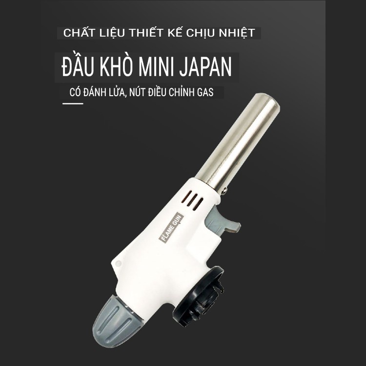 Đầu Khò Ga Chuyên Dụng, Tự động đánh Lửa, Khò Lửa Bình Gas MINI - Núm điều Chỉnh Nhiệt 1300 độ C - KG1