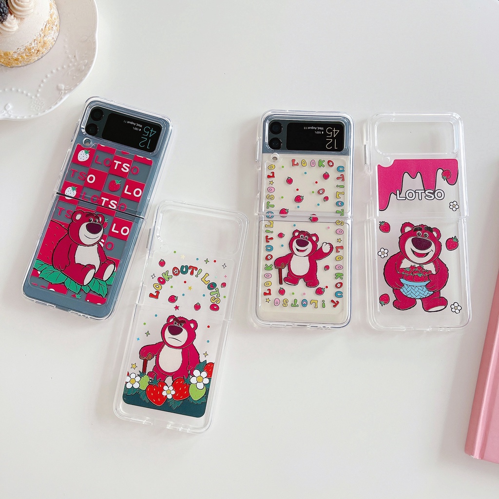 Ốp Điện Thoại Chống Sốc Họa Tiết Hoạt Hình Cho Samsung Z Flip 3 5G zflip3