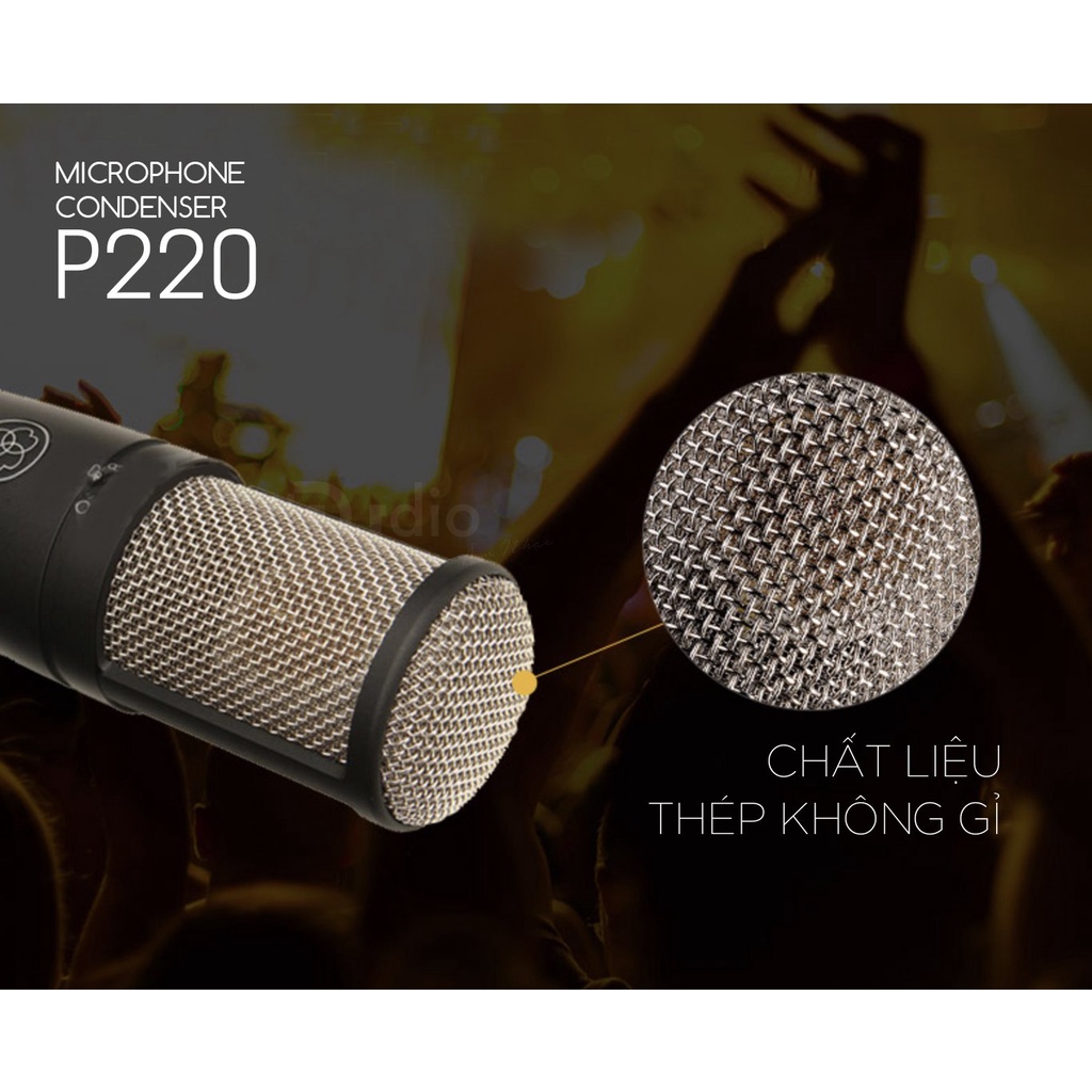 Micro thu âm AKG P220 - Micro thu âm cho phòng thu