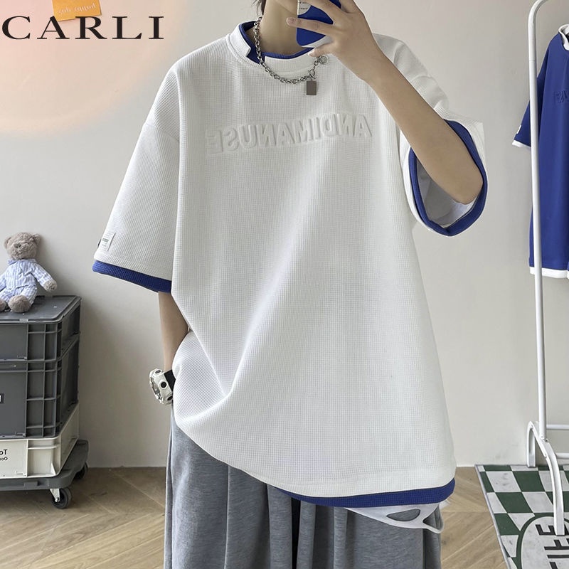 Áo Thun Ngắn Tay Dáng Rộng Thiết Kế Mới Cao Cấp Thời Trang Mùa Hè Dành Cho Nam