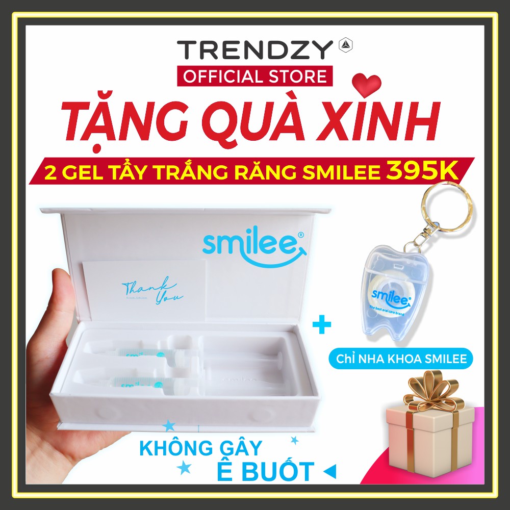 [Quà+ Deal SHOCK⚡] Bộ 2 Gel làm trăng răng SMILEE - Gel bổ sung Smilee tẩy trắng răng định kỳ