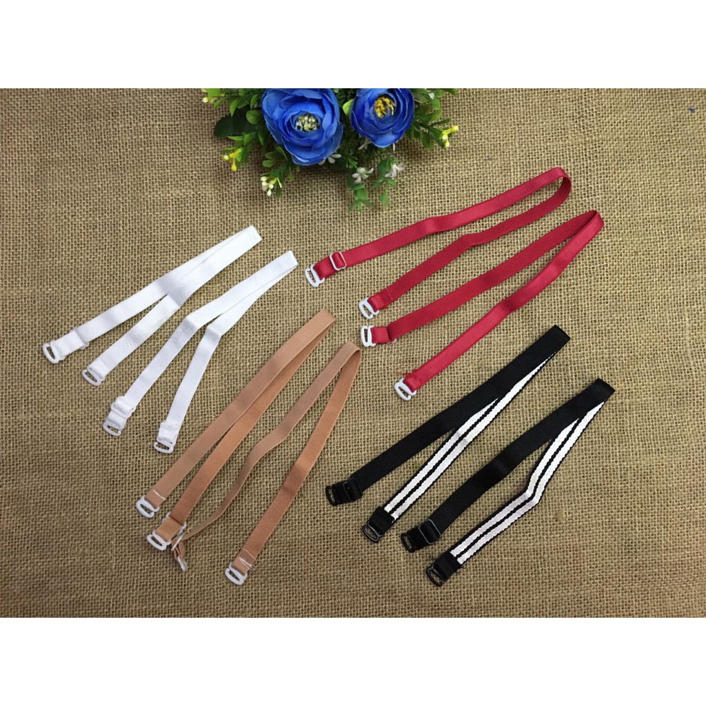 Dây áo ngực vải bản 1cm móc nhựa có thể điều chỉnh