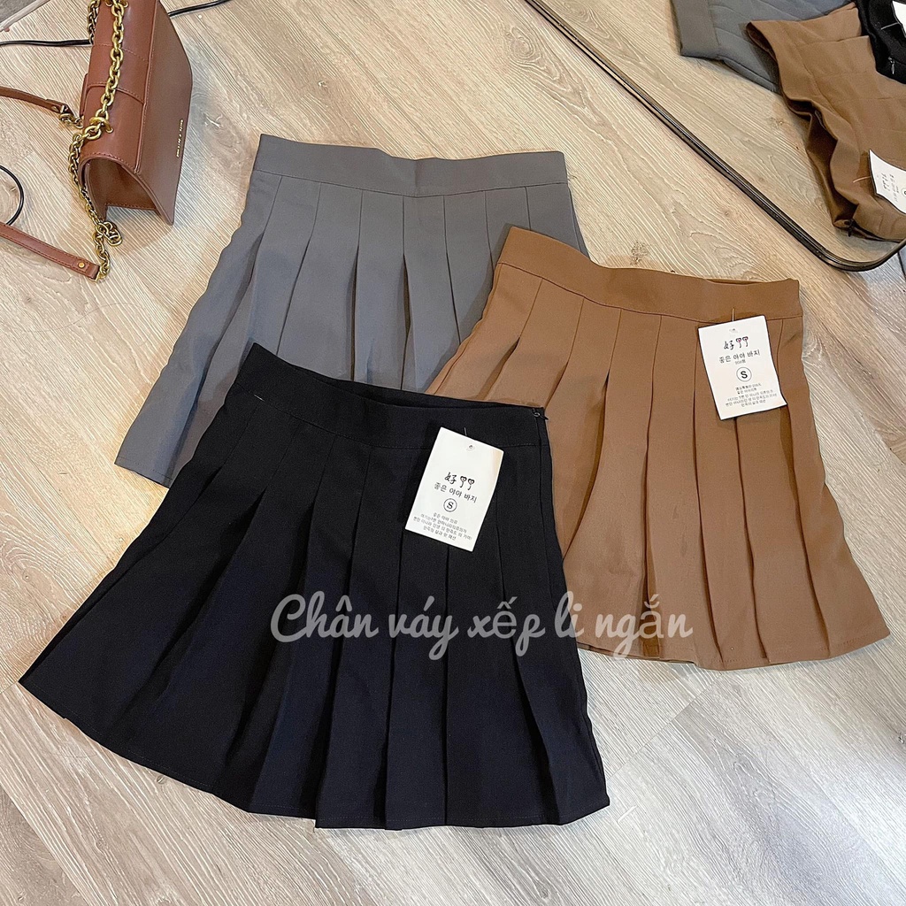 Chân Váy Tennis ngắn Xếp Ly Dáng Xòe HÀNG ĐẸP CÓ QUẦN TRONG SIZE S M L