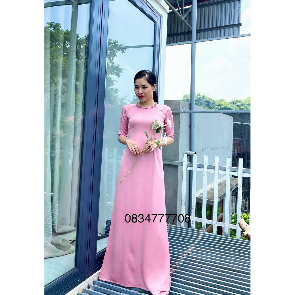 ÁO DÀI LỤA TÂY THI CAO CẤP CỔ TẾT