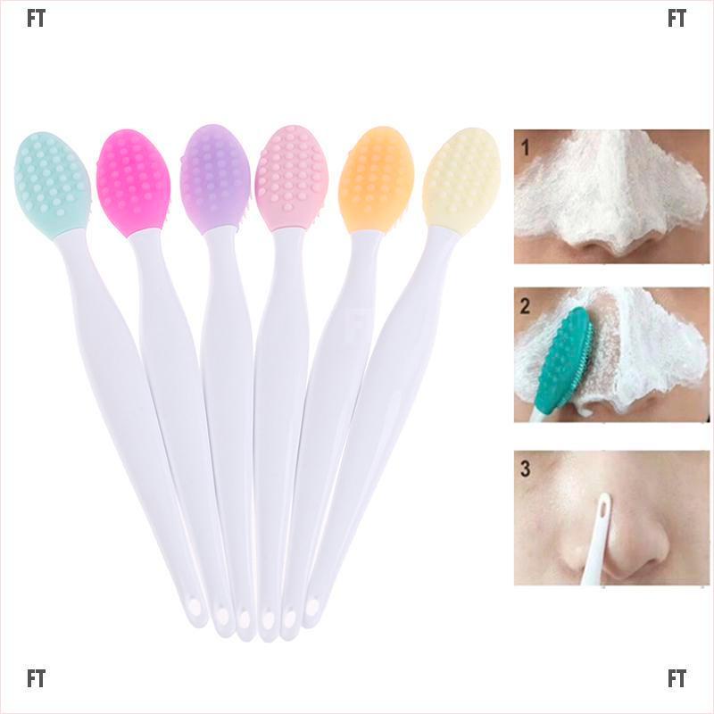 (Hàng Mới Về) Cọ silicone Làm Sạch Lỗ Chân Lông Và Mụn Đầu Đen Trên Mũi Mềm Không Cần Dùng