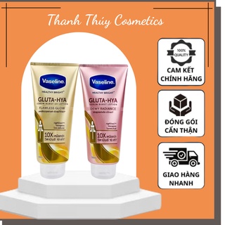 Sữa dưỡng thể vaseline healthy bright gluta hya serum 10x-thái lan