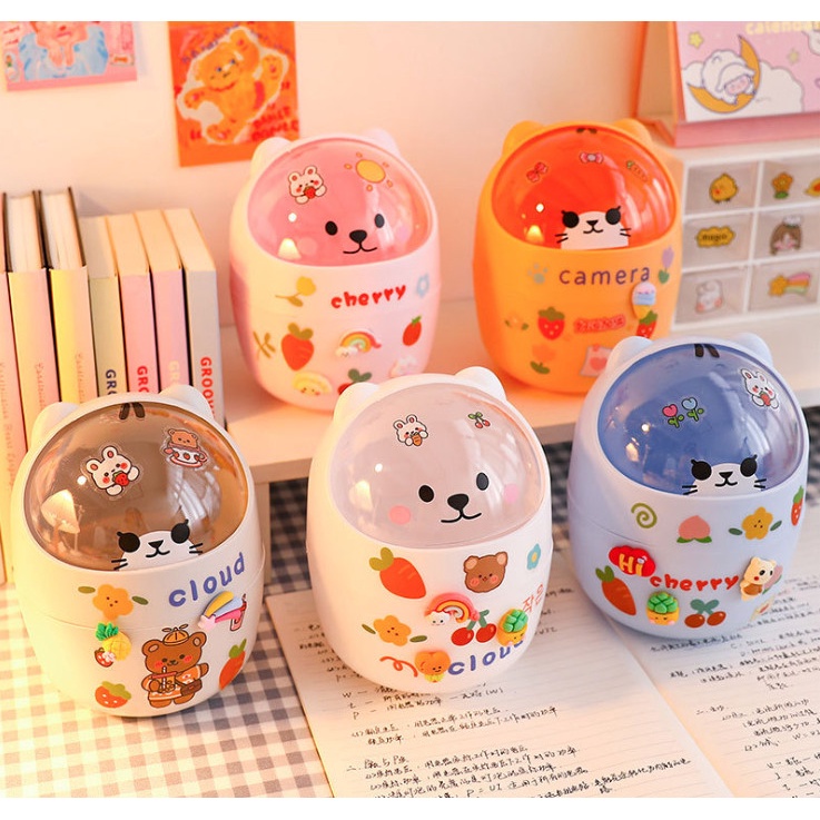Ống cắm bút kiêm thùng ra mini hình mèo dễ thương  BAG U ONGBUTMEO441