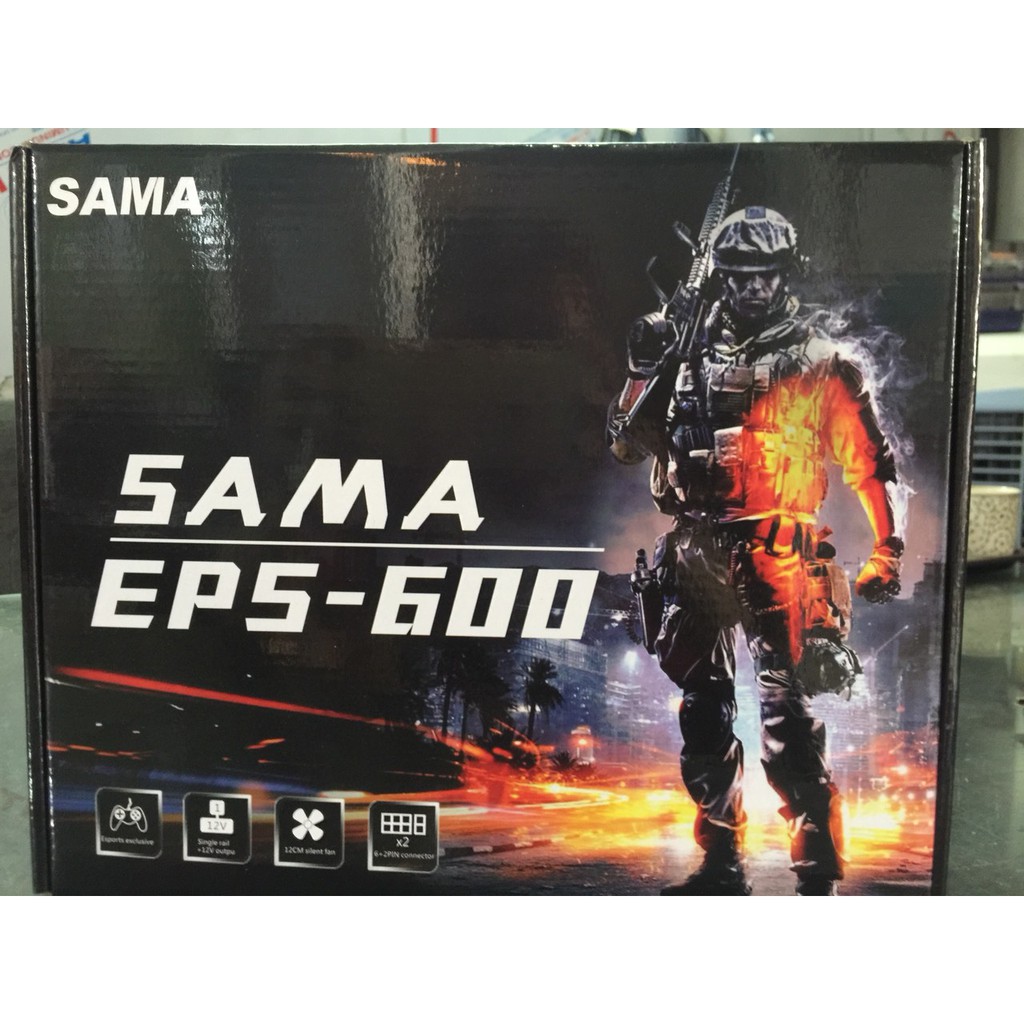 Nguồn SAMA EPS-600 600W (Màu Đen)