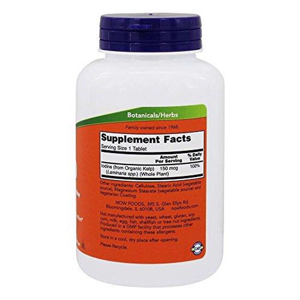 100% Thuần Chay - Viên uống hỗ trợ tuyến giáp Kelp 150mcg 200 viên