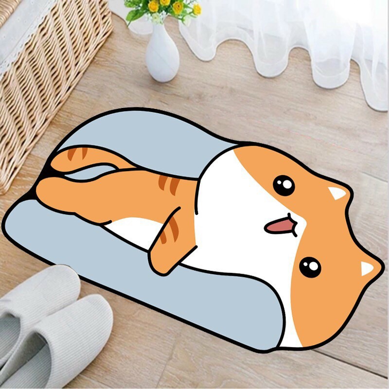 THẢM CHÙI CHÂN 3D HOẠT HÌNH CAO CẤP KÍCH THƯỚC 40*60CM