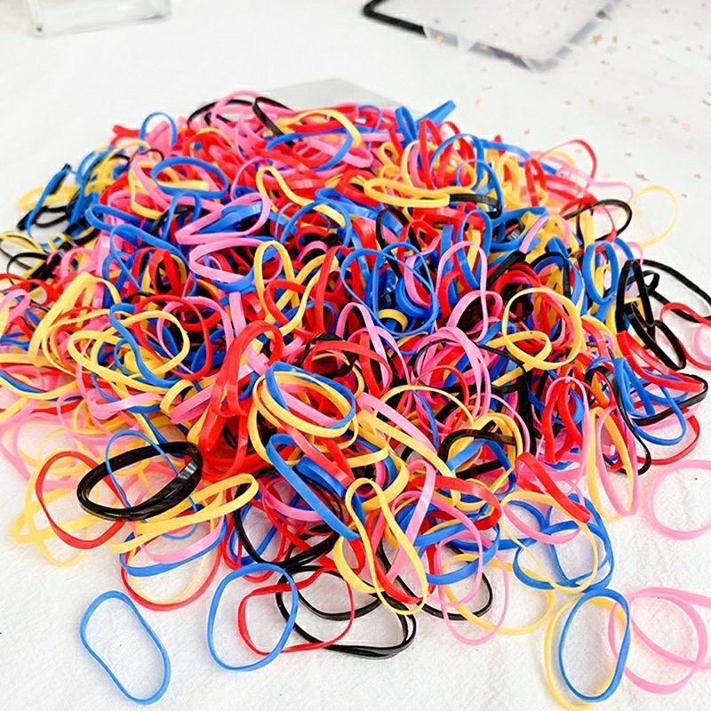 Thun buộc tóc cho bé nhiều màu (Túi 20 dây)
