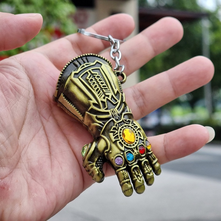 Móc Khóa Gang Tay Thanos. Hợp Kim Nhôm Cao Cấp. Móc Chìa Khóa Avengers