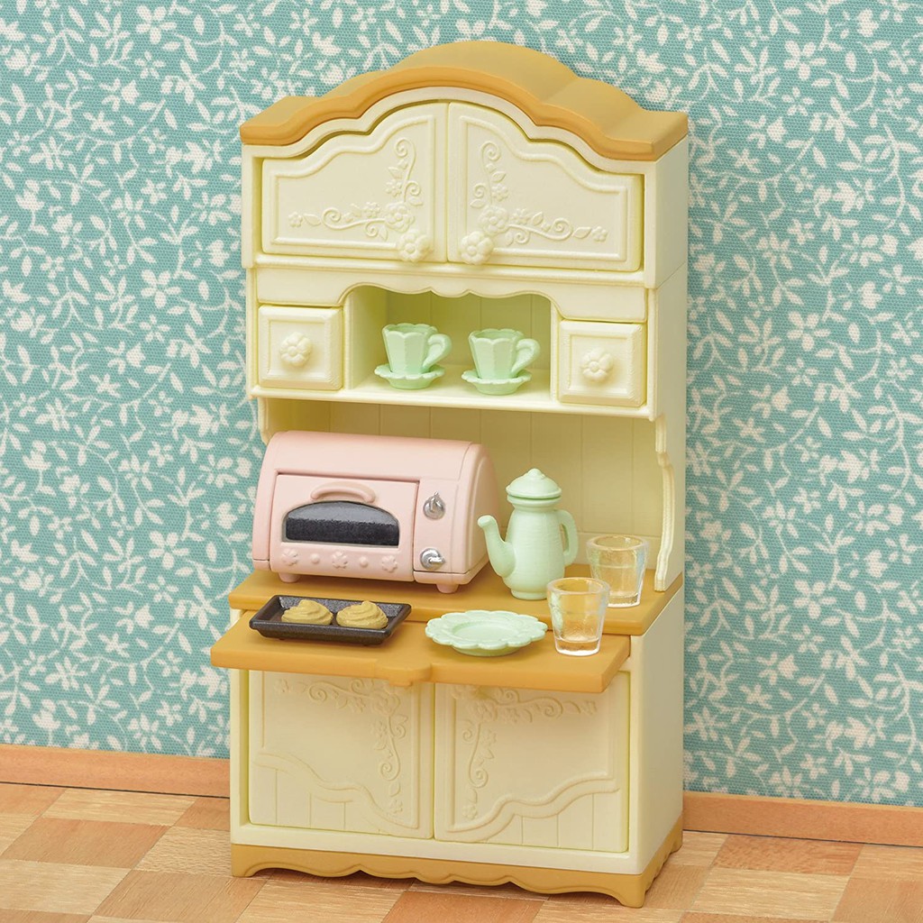 Sylvanian Families Bộ Tủ Ly Cupboard Toaster Set