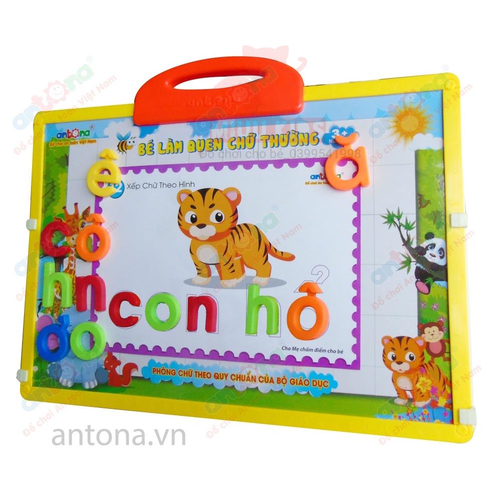 Bảng Nam Châm Antona Bé Làm Quen Chữ Thường Kèm Chân Để Bảng Cao Cấp
