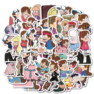 Set 10 / 25 / 50 sticker hình nhân vật hoạt hình dễ thương