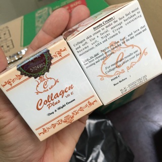 Bộ kem cao cấp colagen Plus Vit e [kem ngày đêm và xà phòng]