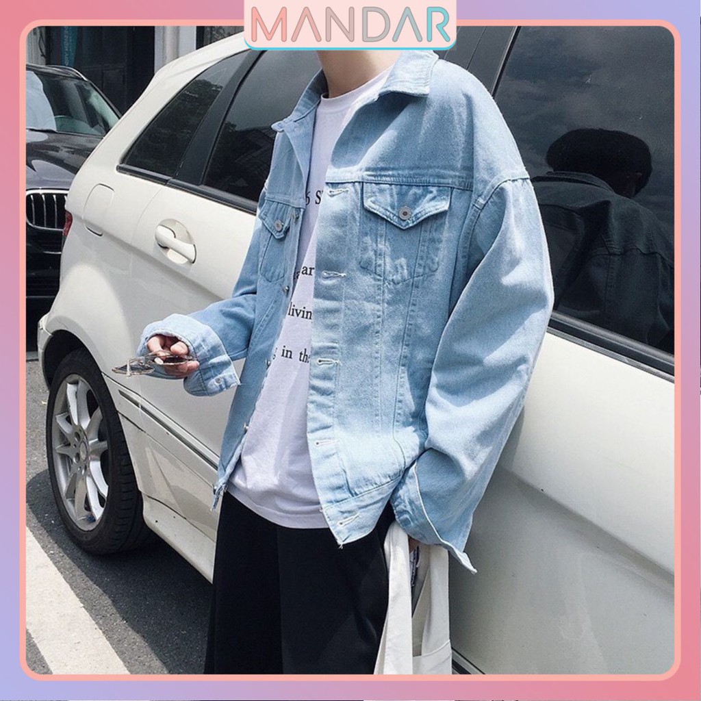 Áo khoác jean Nam Nữ unisex cao cấp form rộng siêu chất phong cách Hàn quốc - Hot trend