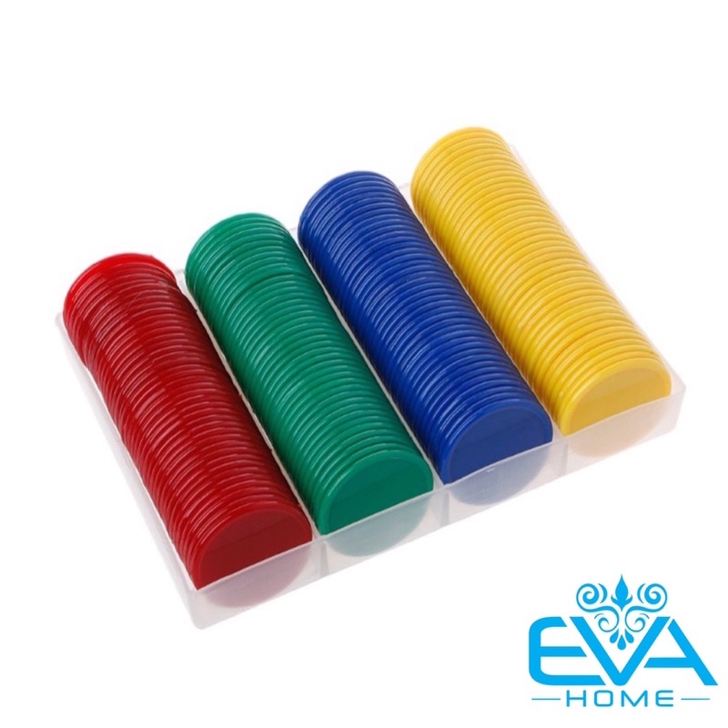 Bộ Đồ Chơi 160 Đồng Xu Nhựa Chip Poker Trơn Nhiều Màu Cao Cấp SP2034