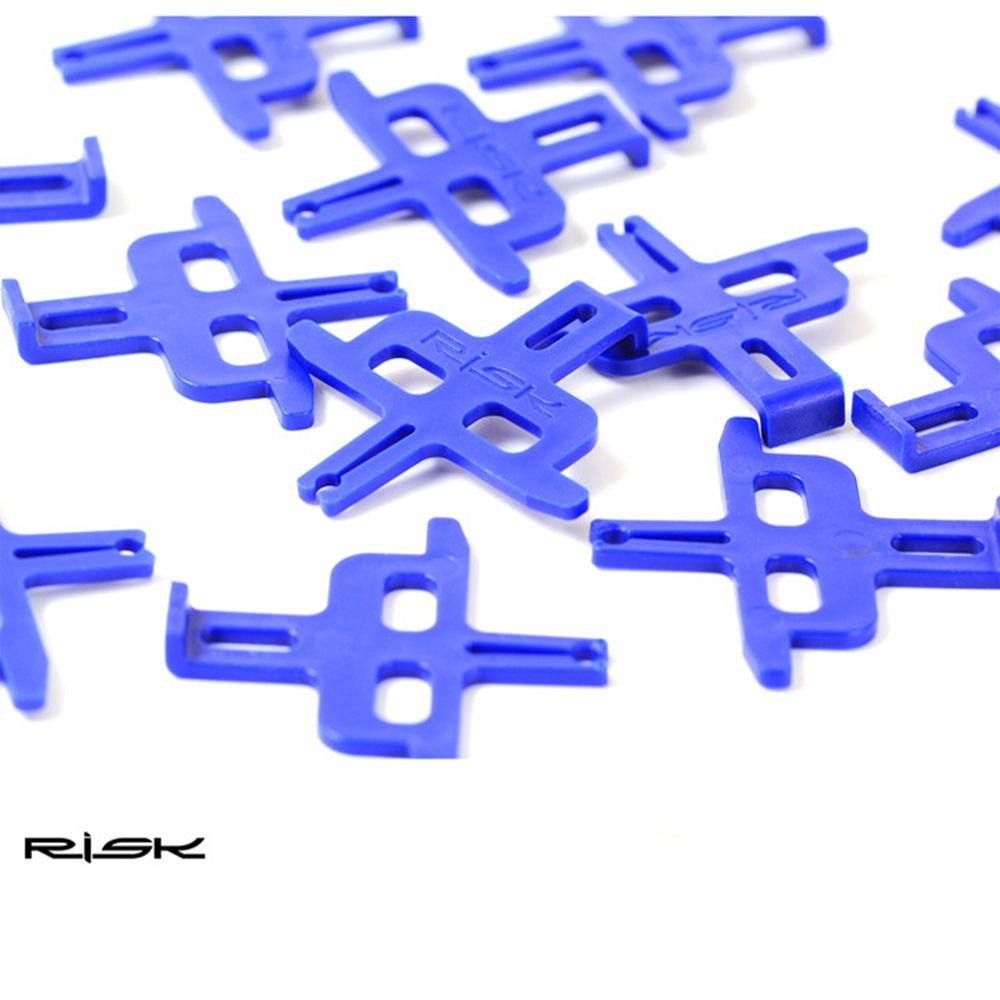 MUVAKO Set 10 Đệm Phanh Xe Đạp MTB Bằng Nhựa Màu Đỏ