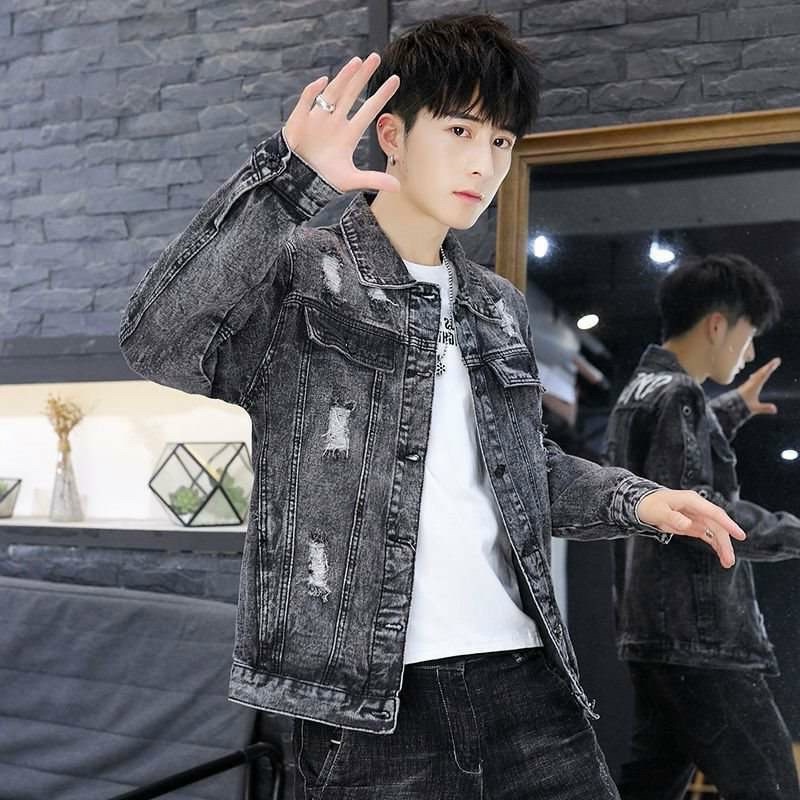 [HOT TREND] ÁO KHOÁC KAKI JEAN NAM ĐẸP CÓ TÚI TRƯỚC  THỜI TRANG MỚI NHẤT 2022 KN016