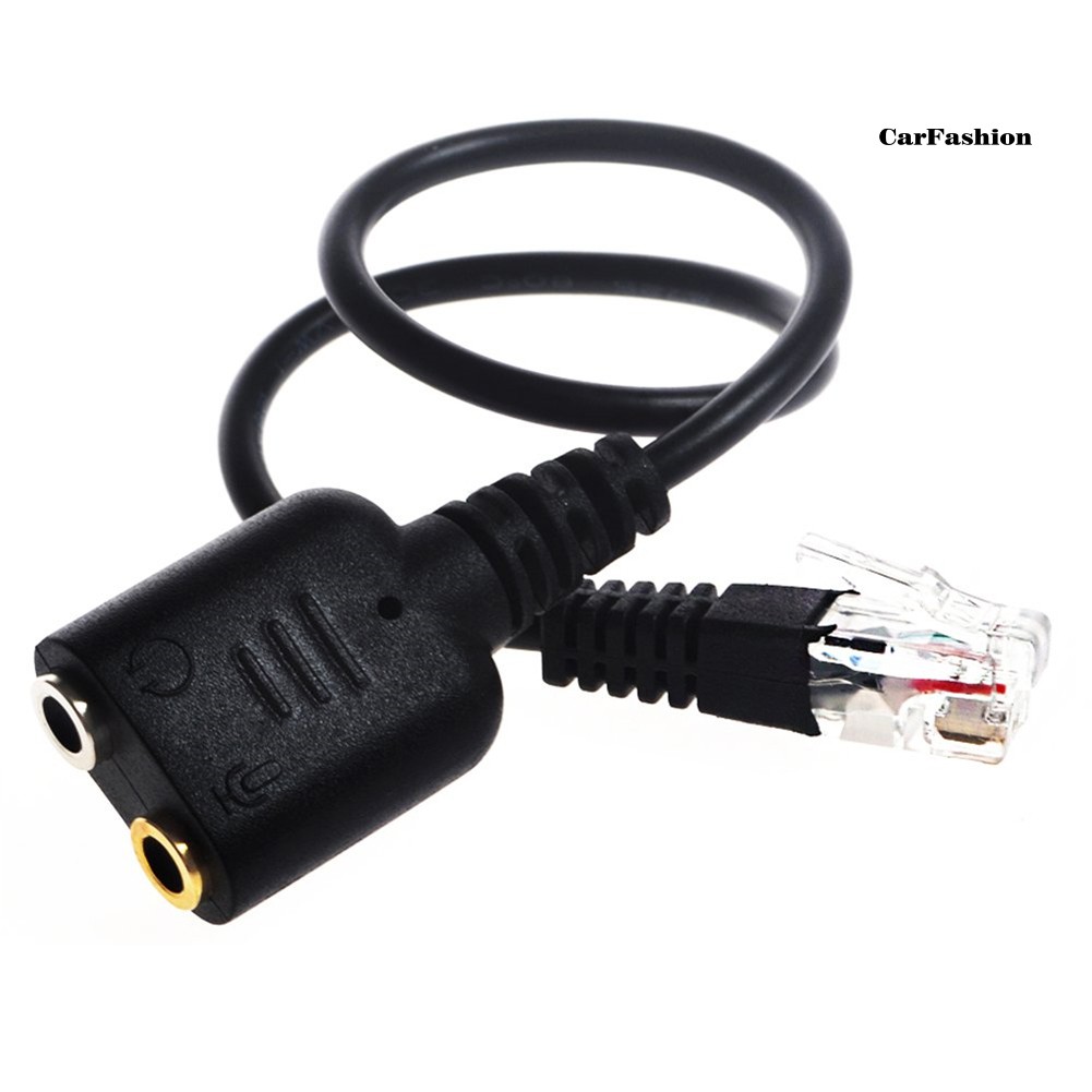 Dây Cáp Chuyển Đổi Âm Thanh Tai Nghe 2 / 3.5mm Sang Rj9 / Rj10 Mic / Tai Nghe Cho Cisco Điện Thoại