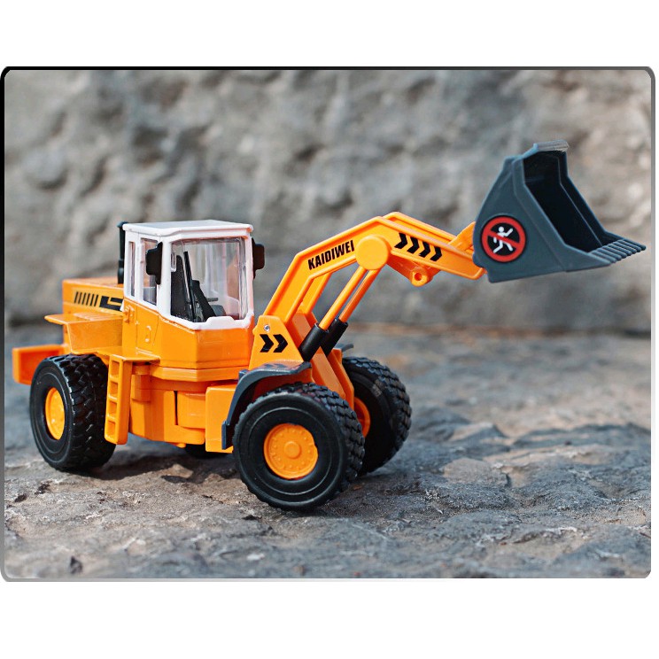 Xe xúc đất đồ chơi trẻ em bằng hợp kim và nhựa xe mô hình tỉ lệ 1:50