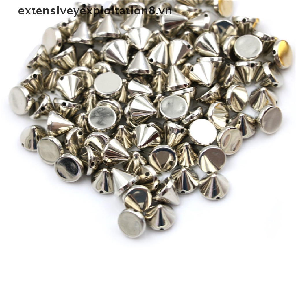 Set 100 Đinh Tán Đầu Tròn 10mm Dùng Làm Đồ Da Diy