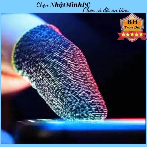 Bao tay chơi game mobile HM00468 chống mồ hôi, găng tay chơi game sợi bạc 24 kim siêu nhạy siêu bền