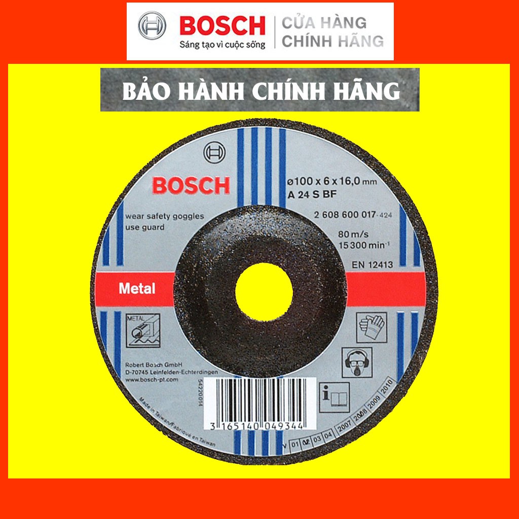 [CHÍNH HÃNG] Đá Mài Bosch (2608600017) 100x6x16mm (Sắt), Giá Đại Lý Cấp 1