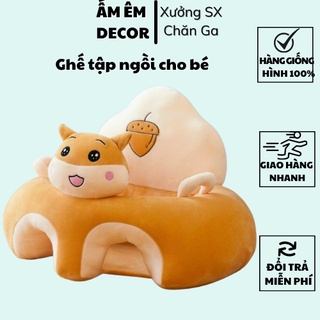 Ghế tập ngồi cho bé vải bông ấm áp an toàn ngồi ăn - ghe tap ngoi cho be vai bong