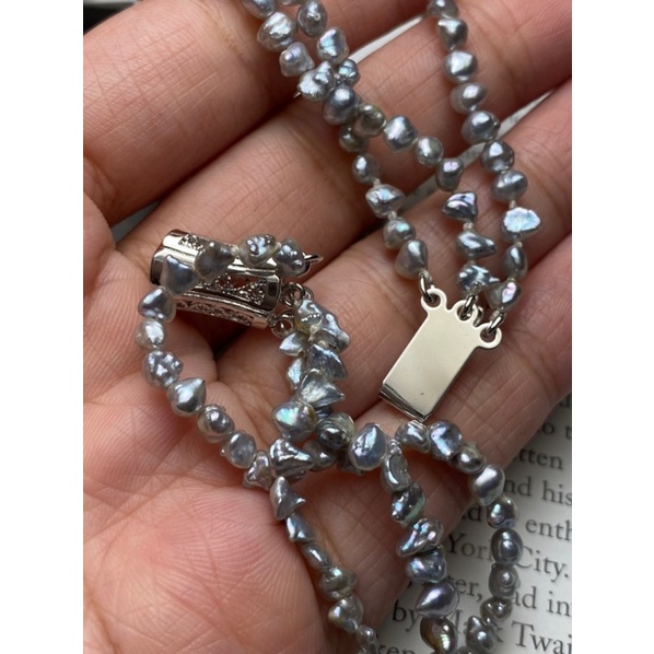 Dây chuyền trai thật keishi vintage