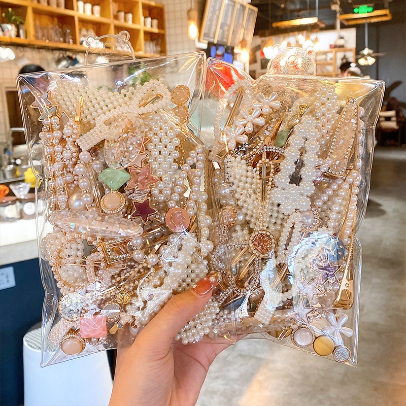 Kẹp Tóc Đính Ngọc Trai Nhân Tạo Tinh Tế Thời Trang Hàn Quốc Cho Nữ