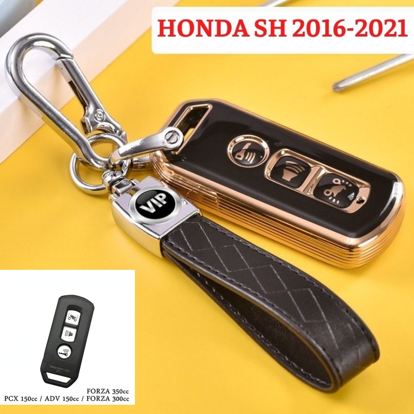 Vỏ Chìa Khóa Điều Khiển Từ Xa 3 Nút Cho Xe Máy Honda PCX SH 125 150 2016-2020 Super Cub 125