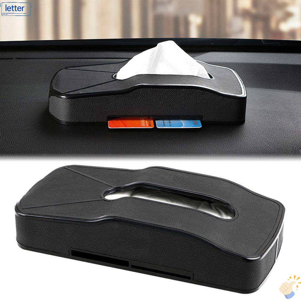 Hộp Đựng Khăn Giấy Bằng Da PU Đa Năng Để Bàn Trang Trí Xe Hơi