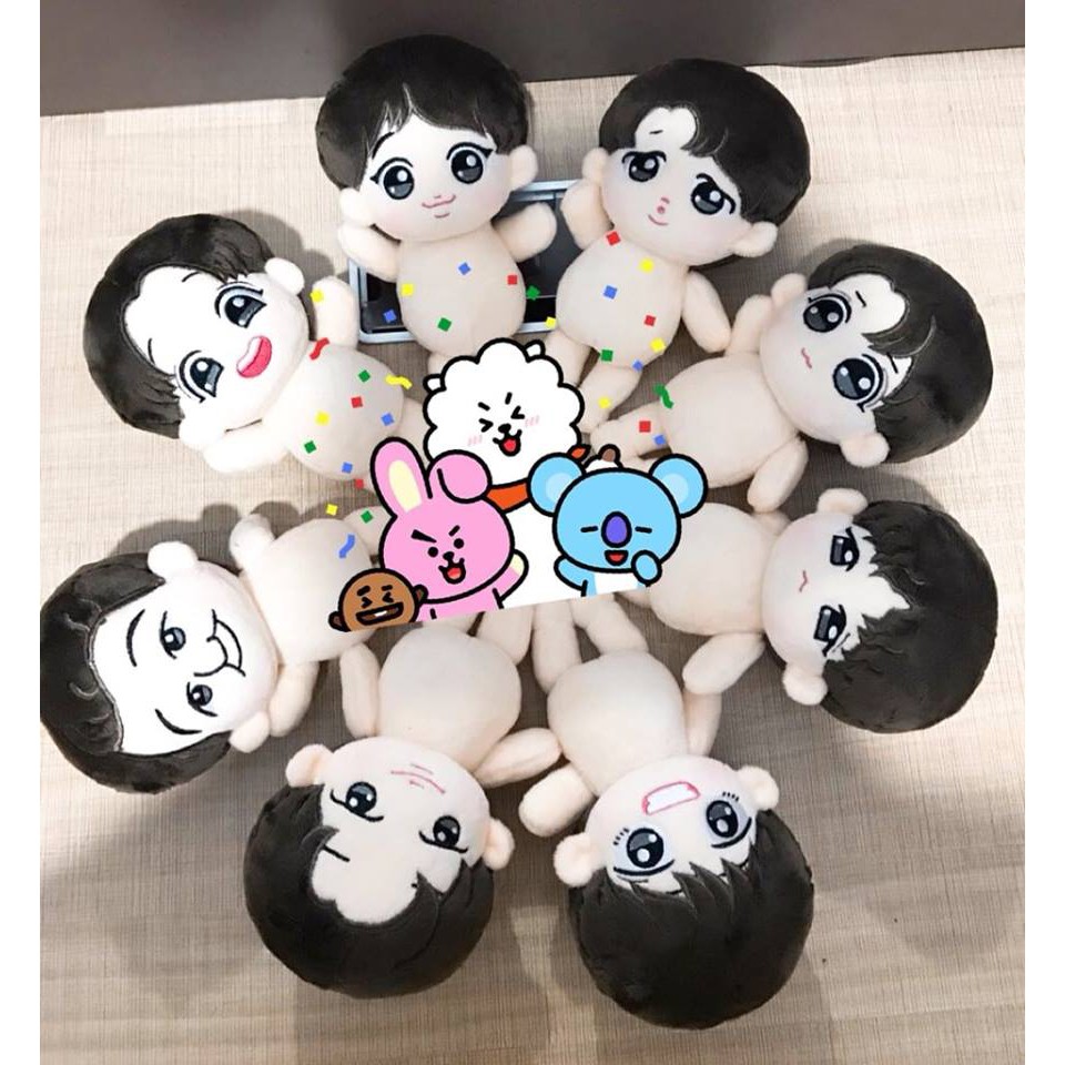 Bangtanman - Búp bê doll BTS Jin 18cm fansite