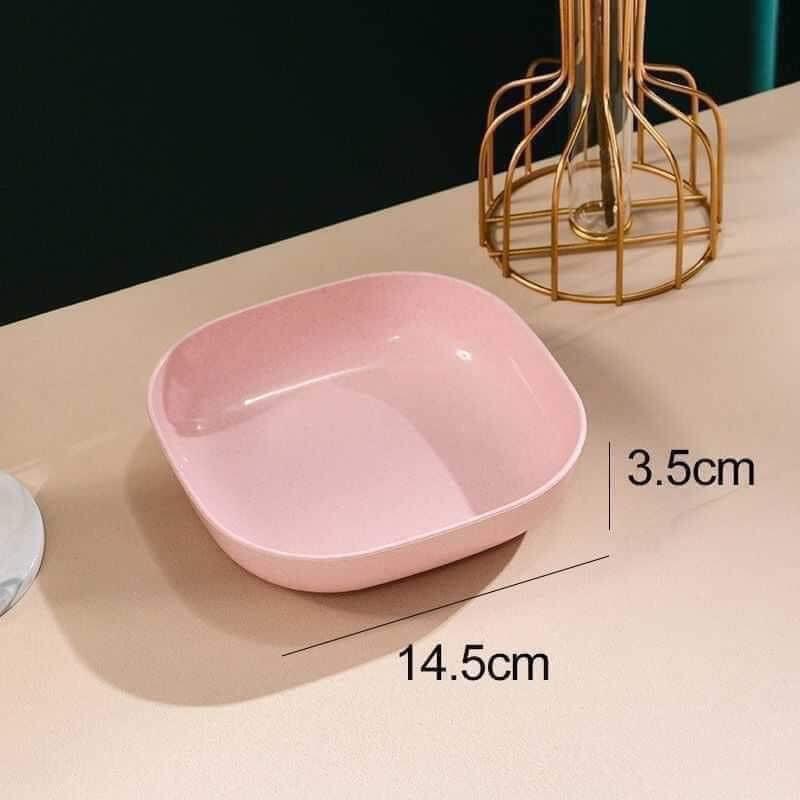 Set 8 Đĩa Nhựa Lúa Mạch Siêu Nhẹ Siêu Bền