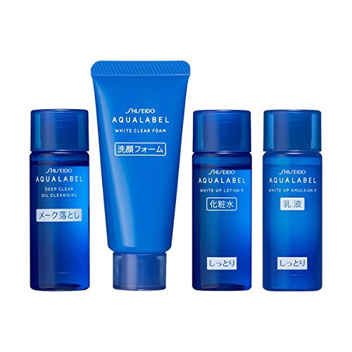 Set mini shiseido aqualabel màu xanh 4 món