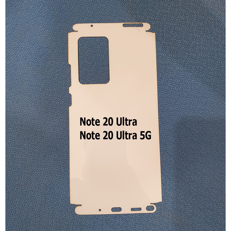 Miếng film dán PPF loại xịn phủ full 99% lưng viền Galaxy Note 20 Ultra / Note 20 Ultra 5G