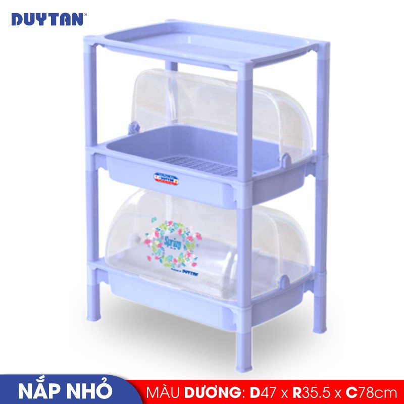 Kệ nắp nhựa Duy Tân size nhỏ loại 2 ngăn - No.04090