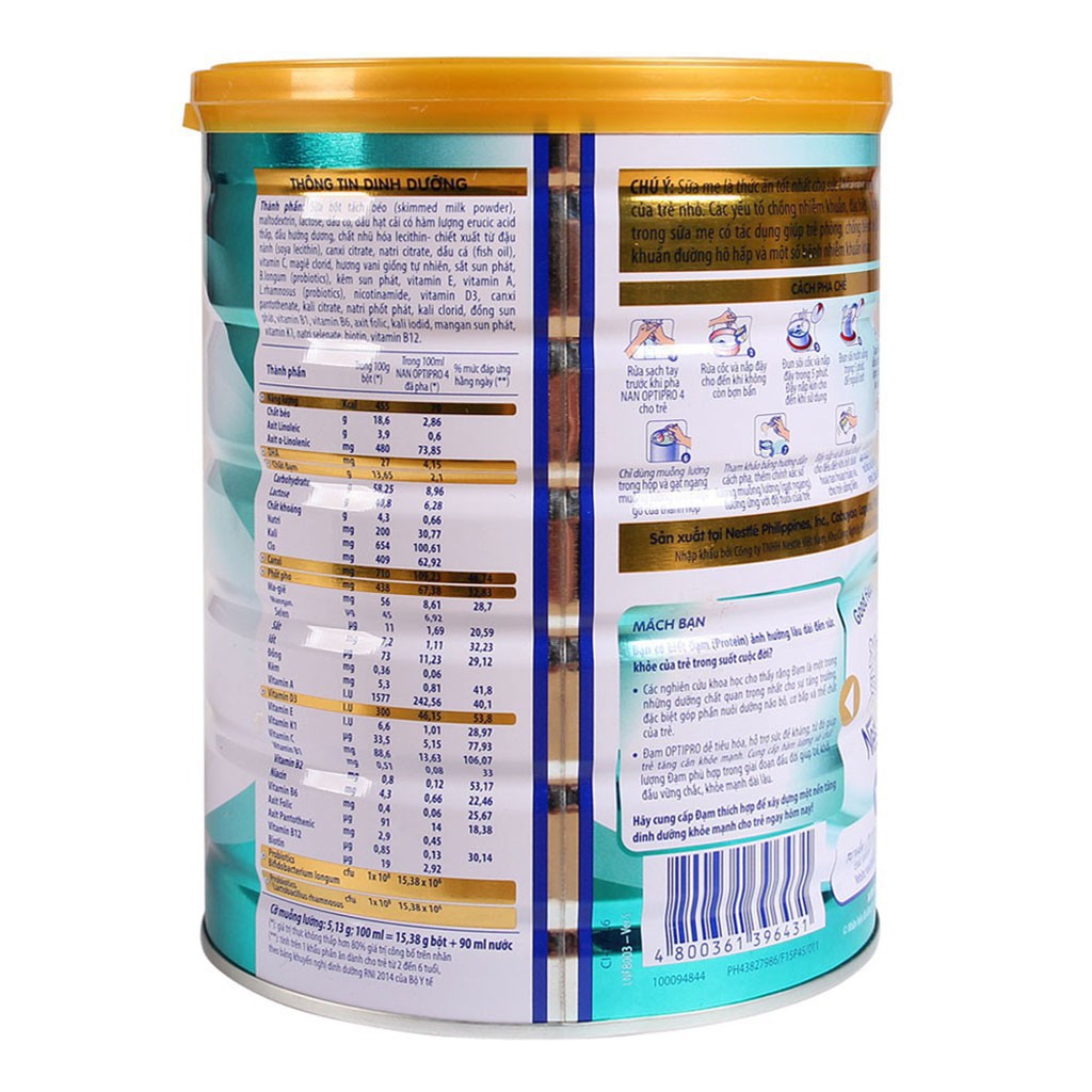 Sữa Bột NAN 4 900g