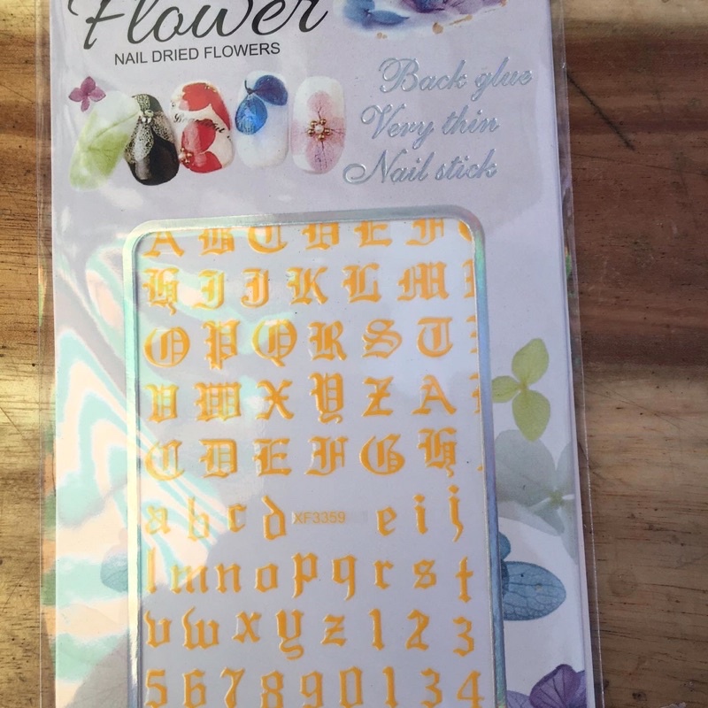 Sticker Dán Móng Chữ AI CẬP