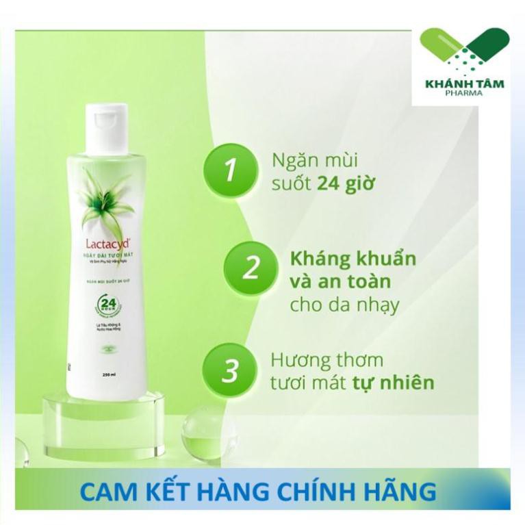 ! Dung dịch vệ sinh phụ nữ Lactacyd ngày dài tươi mát - Lactacyd lá trầu không