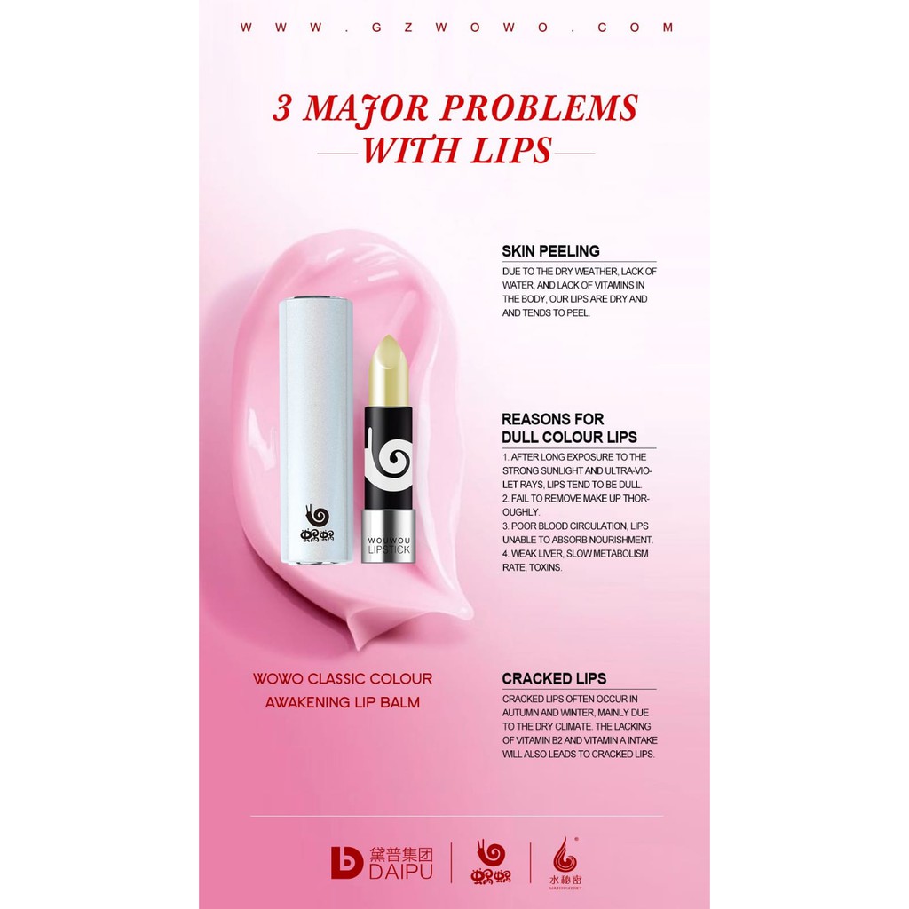 (hàng Mới Về) Son Dưỡng Môi Wouwou Cổ Điển Trọng Lượng 3.5g | BigBuy360 - bigbuy360.vn