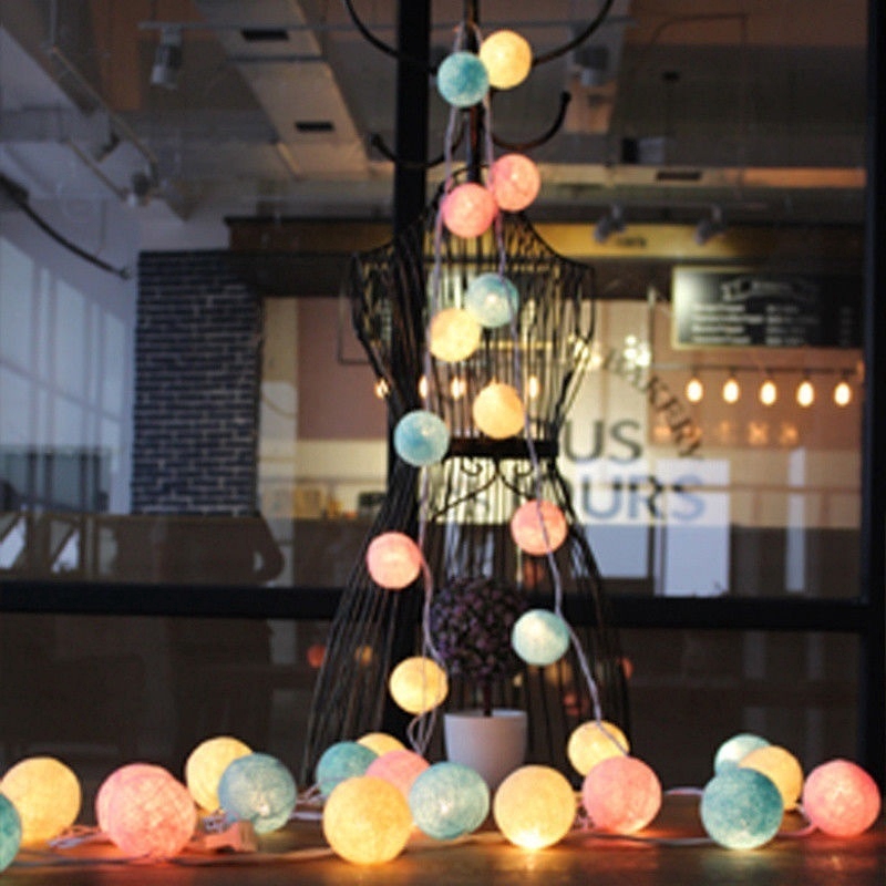 Dây đèn led 20 bóng đầy màu sắc trang trí tiệc