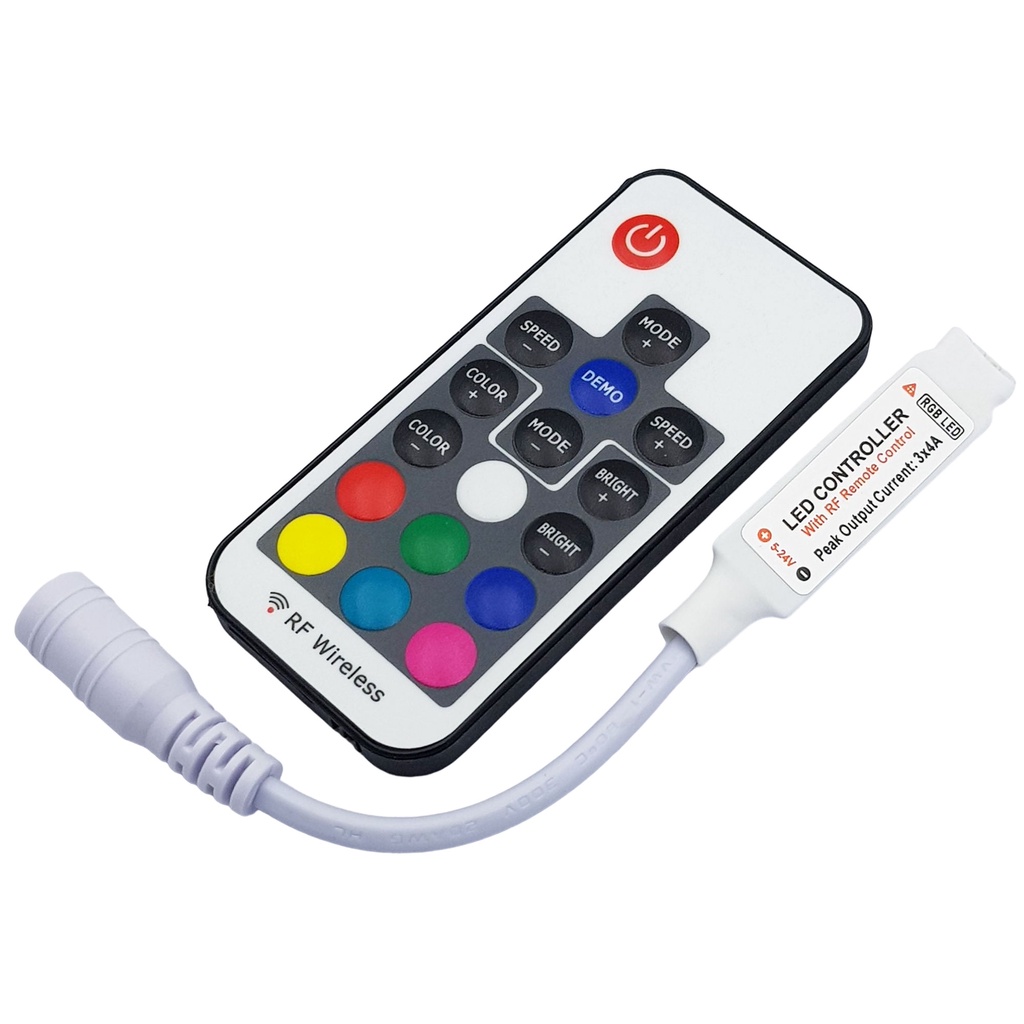 Bộ điều khiển Led RGB 17 Key 5-24VDC